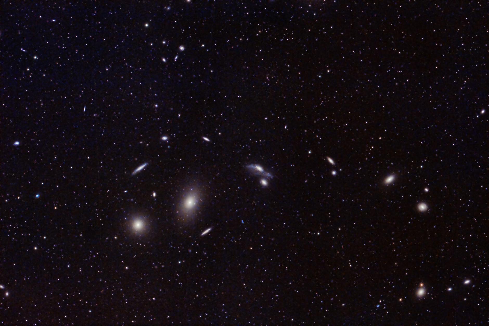 Hubble's Captivating Snapshot of Cosmic Dance in Pictor